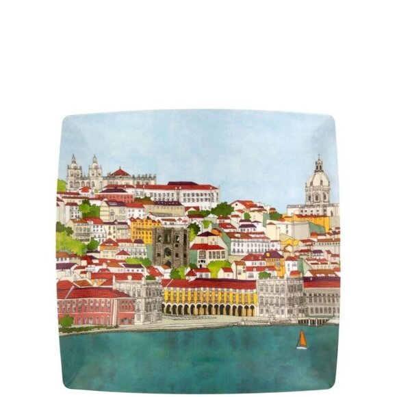 Vista Alegre Soul of Lisbon Portugal Landscape Charger Plate - NIB - Picture 1 of 1